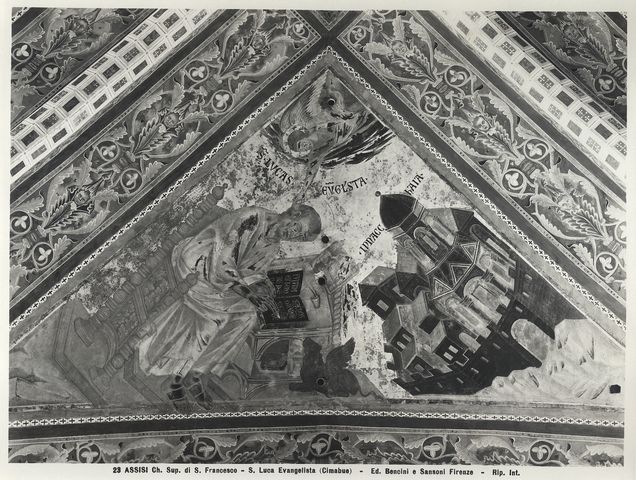 Bencini, Giulio/ Sansoni, Mario — Assisi - Ch. Sup. di S. Francesco - S. Luca Evangelista (Cimabue) — particolare